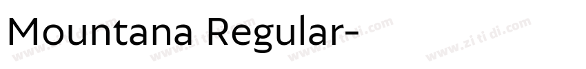 Mountana Regular字体转换